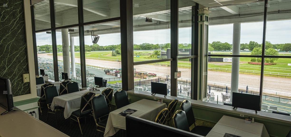 Monmouth Park - Section Dining Club Table 64 Seat View