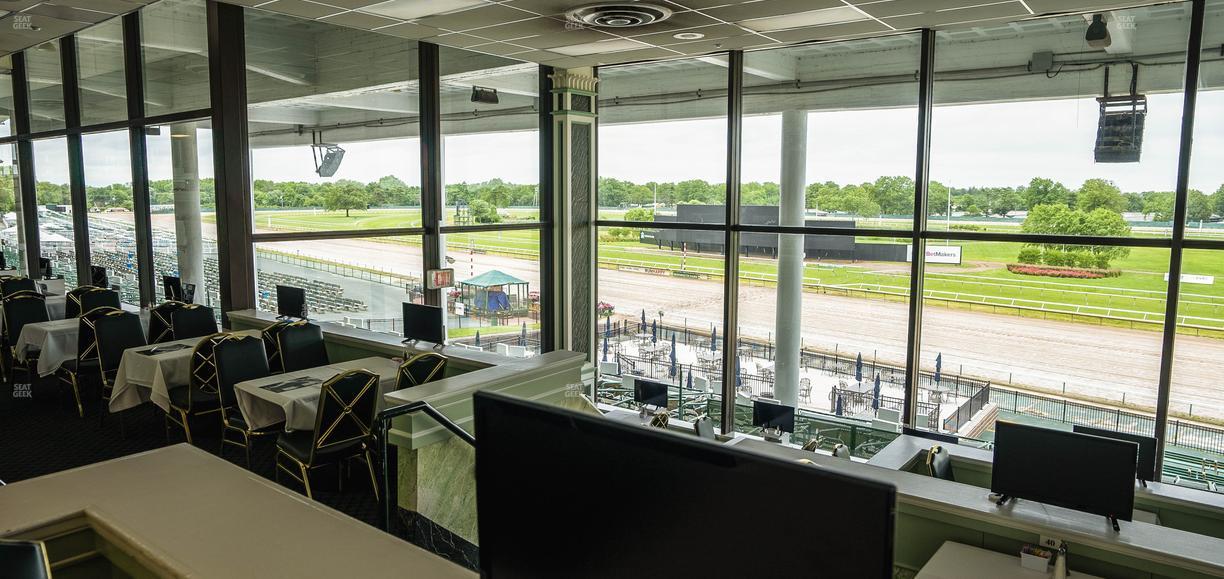 Monmouth Park - Section Dining Club Table 65 Seat View