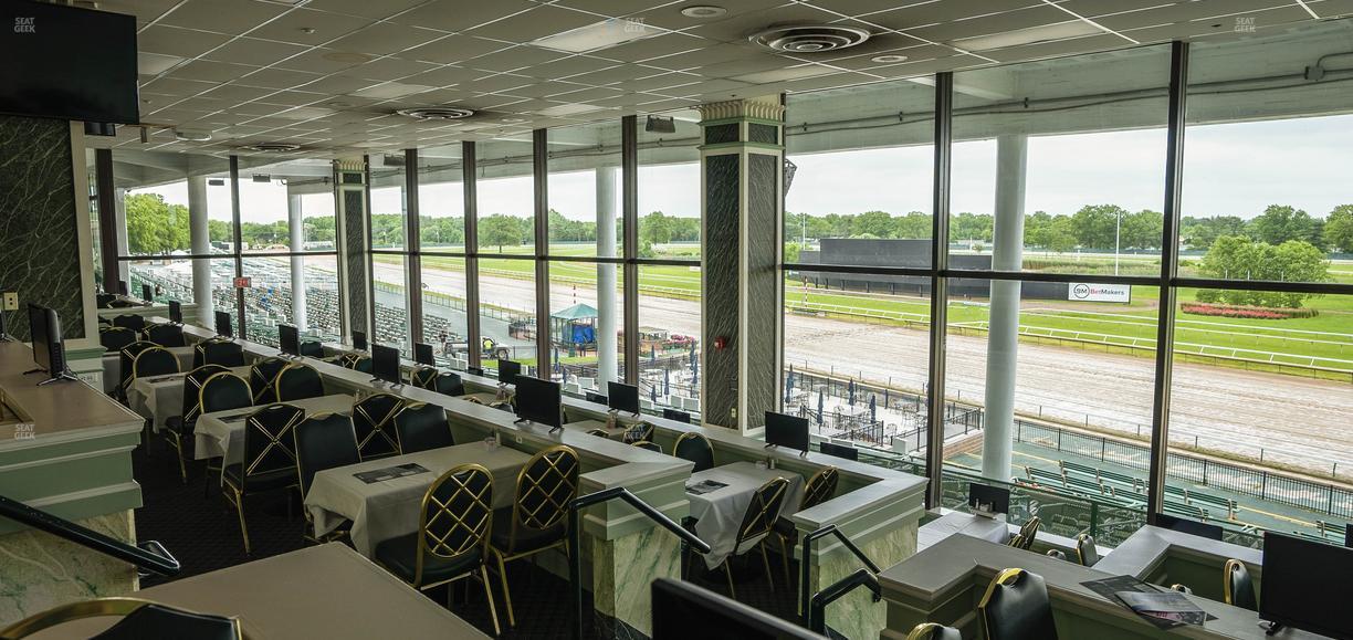 Monmouth Park - Section Dining Club Table 70 Seat View