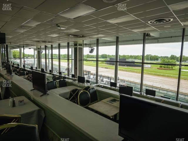 Monmouth Park - Section Dining Club Table 72 Seat View
