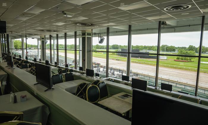 Monmouth Park - Section Dining Club Table 72 Seat View