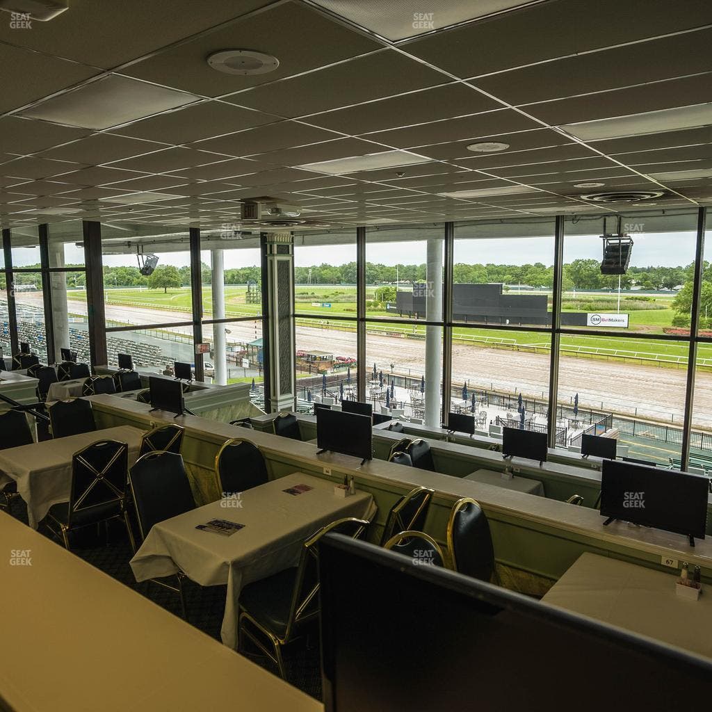 Monmouth Park - Section Dining Club Table 75 Seat View