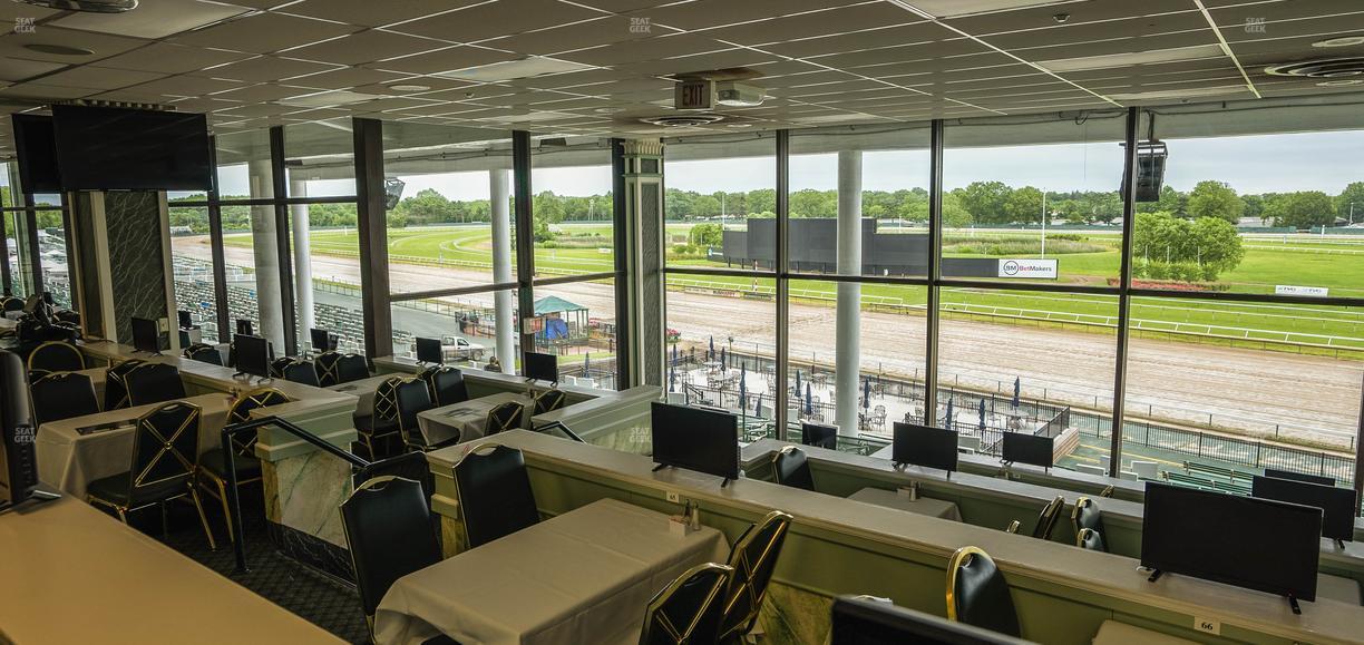 Monmouth Park - Section Dining Club Table 76 Seat View