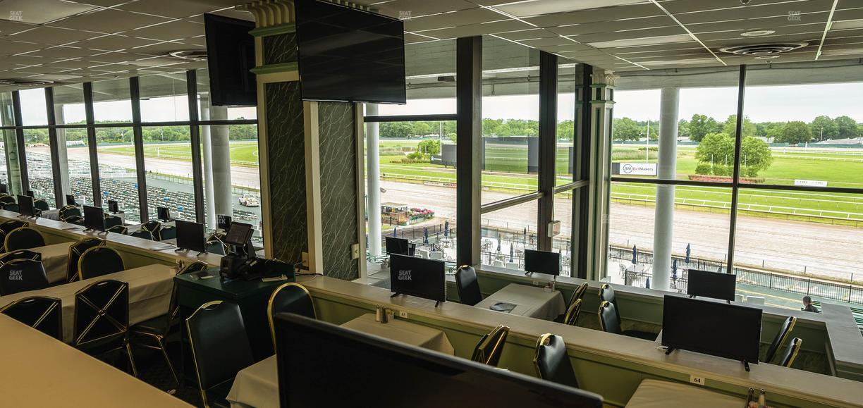 Monmouth Park - Section Dining Club Table 78 Seat View