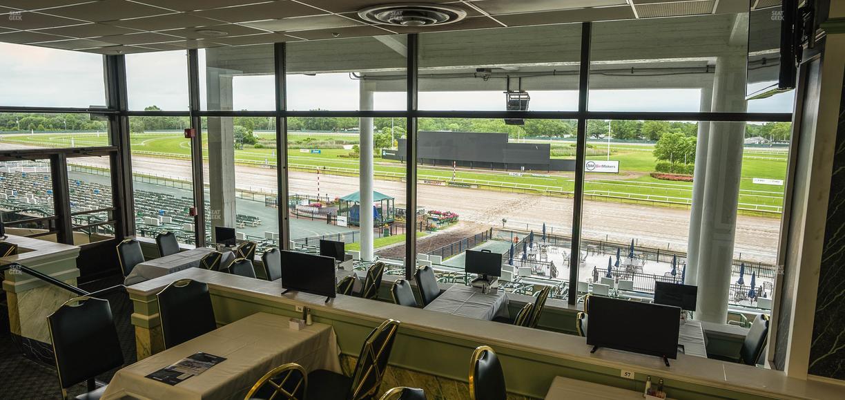 Monmouth Park - Section Dining Club Table 85 Seat View