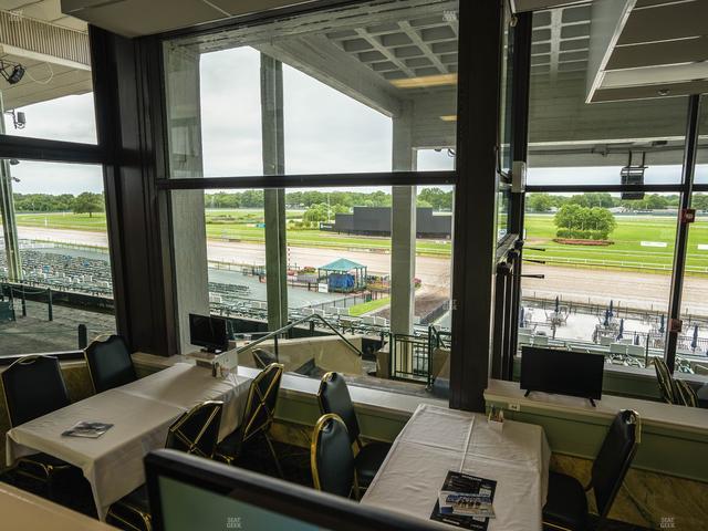 Monmouth Park - Section Dining Club Table 88 Seat View