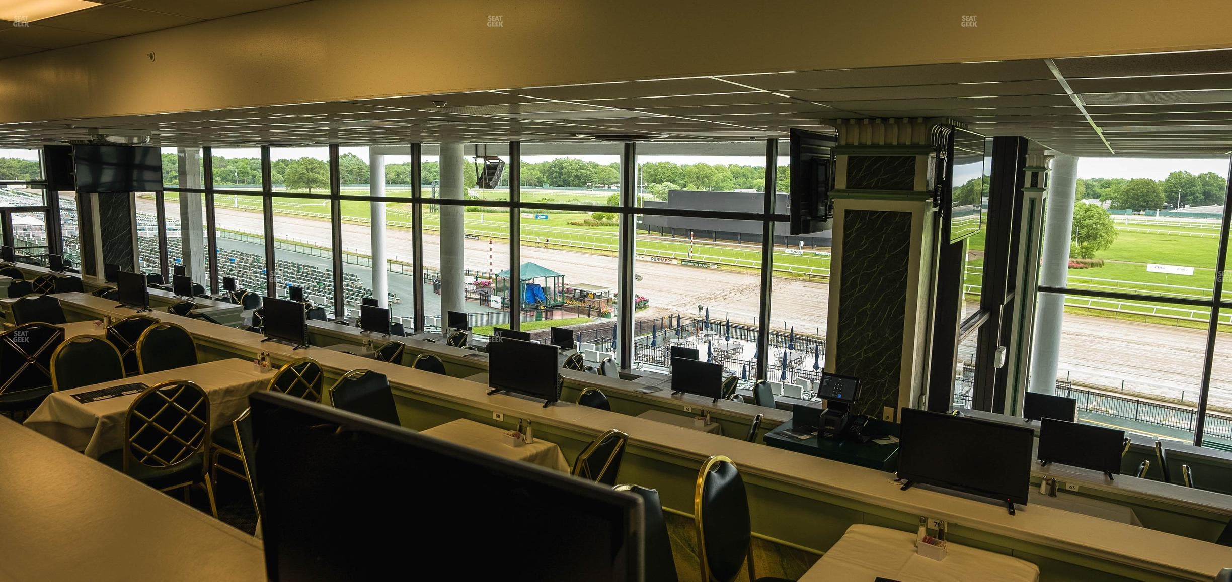 Monmouth Park - Section Dining Club Table 96 Seat View