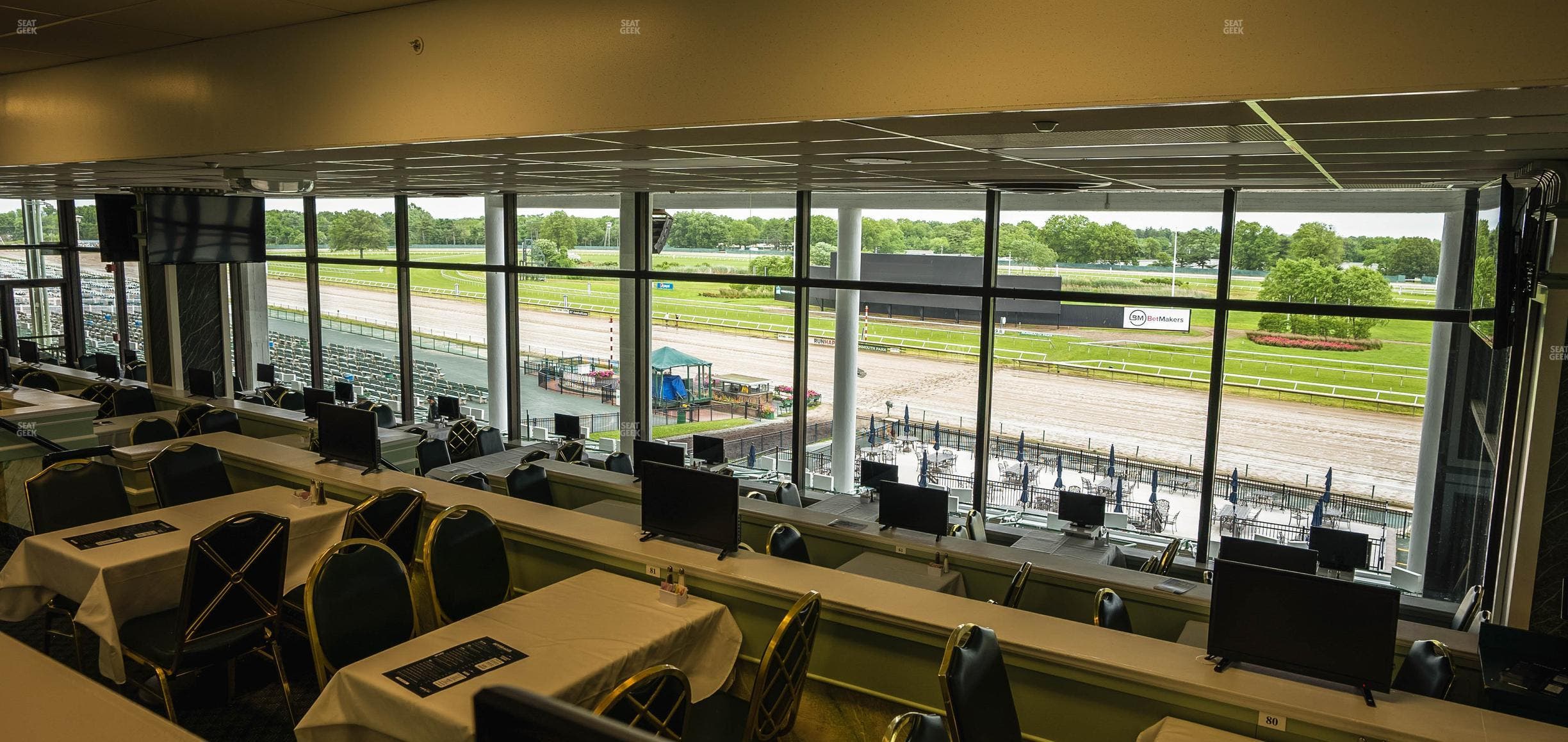 Monmouth Park - Section Dining Club Table 97 Seat View