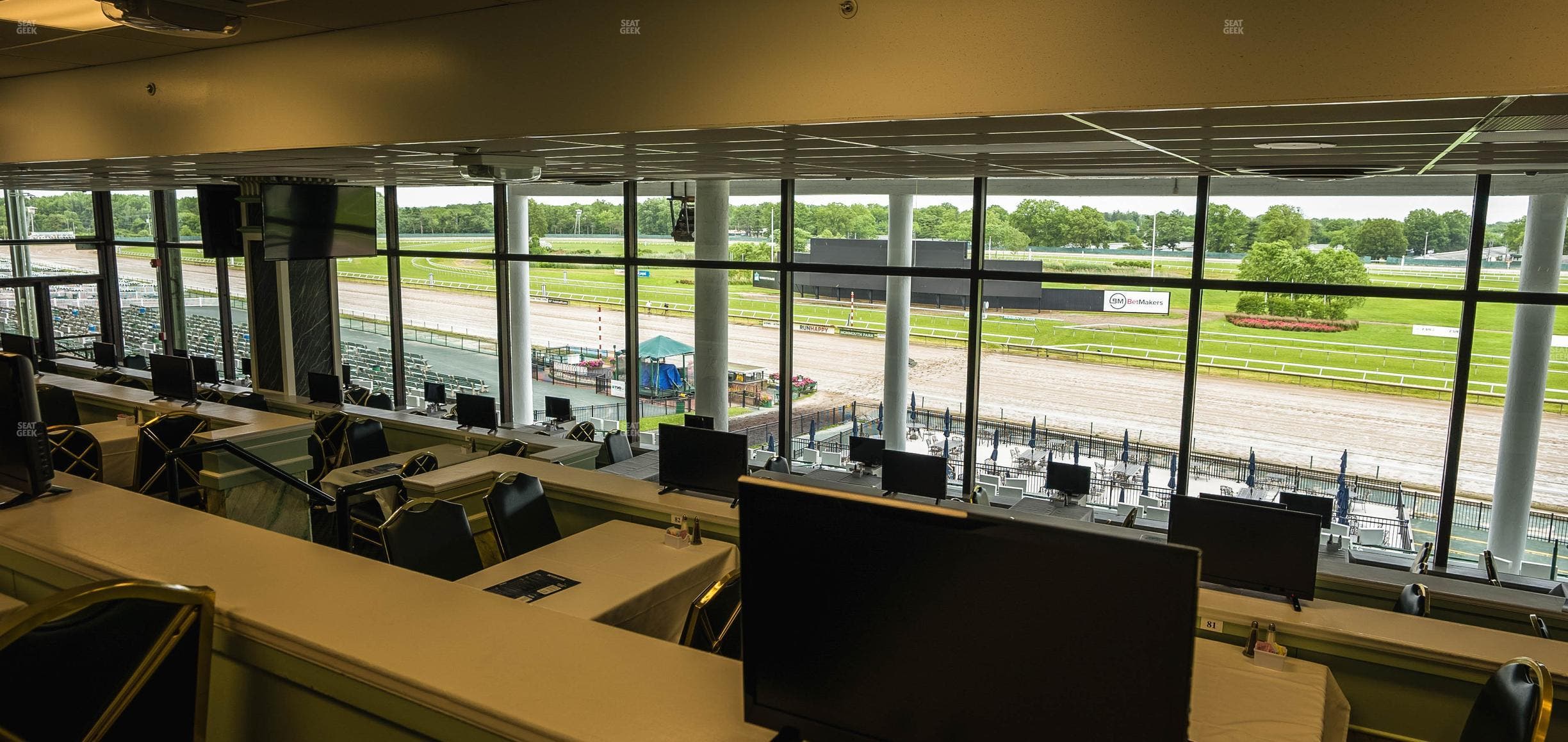 Monmouth Park - Section Dining Club Table 98 Seat View