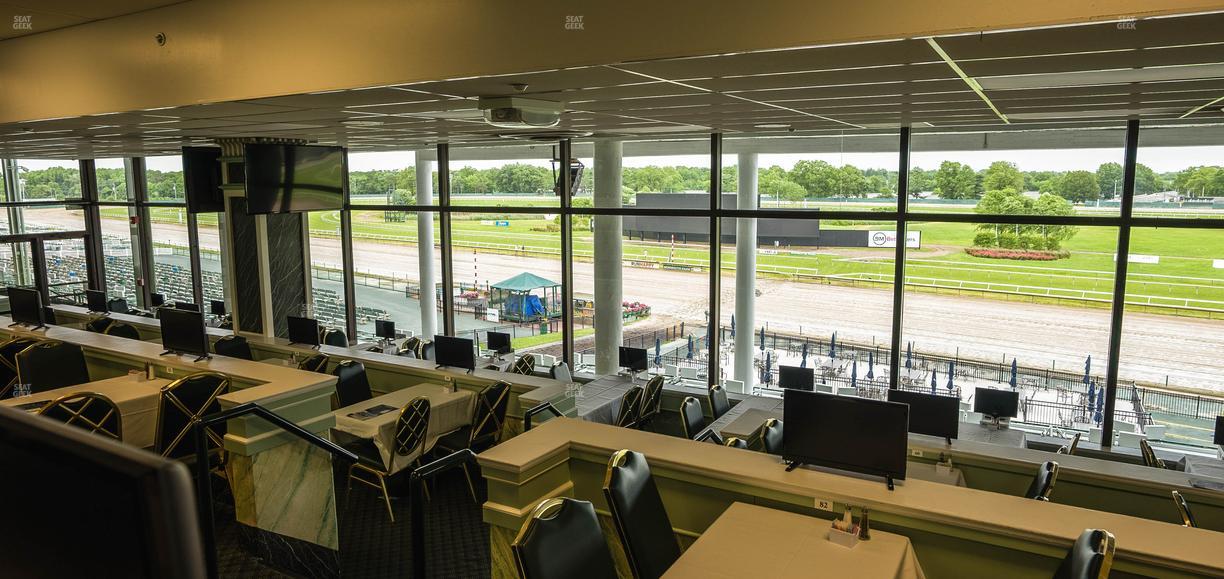 Monmouth Park - Section Dining Club Table 99 Seat View