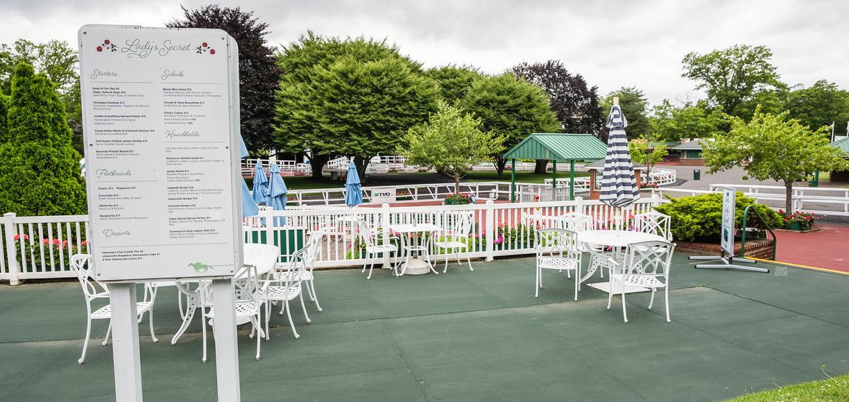 Monmouth Park - Section Ladys Secret Table 32 Seat View