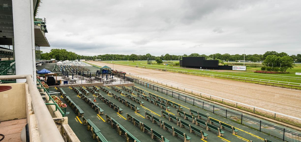Monmouth Park - Section Patio Rooftop Terrace Seat View