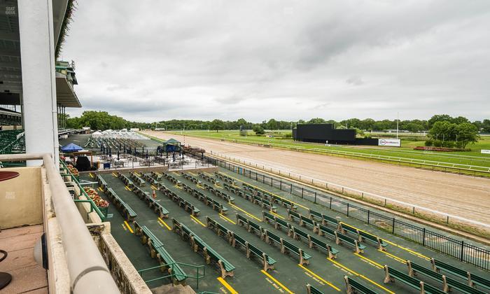 Monmouth Park - Section Patio Rooftop Terrace Seat View