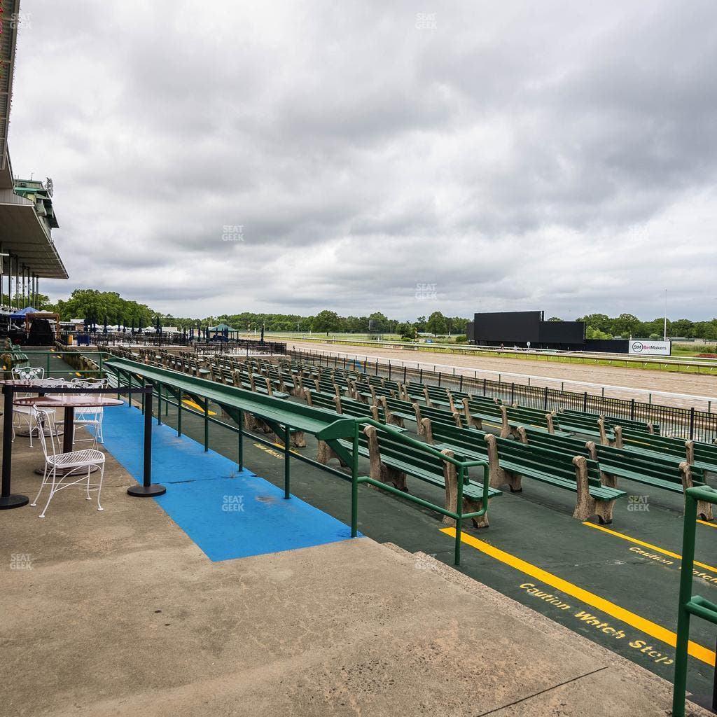 Monmouth Park - Section Patio Teletheater Seat View