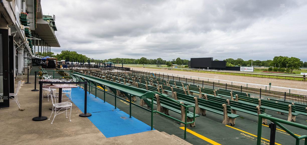 Monmouth Park - Section Patio Teletheater Seat View