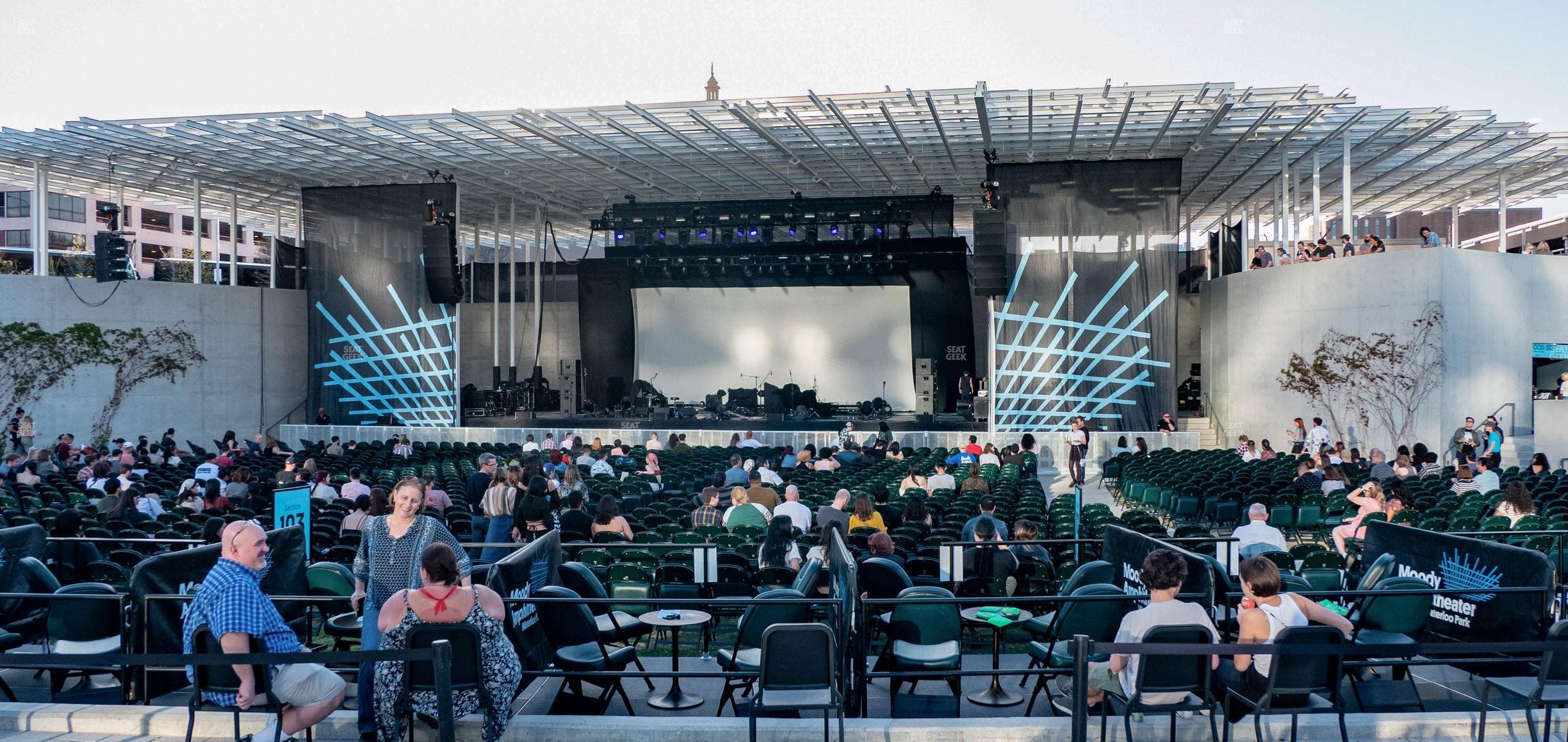 Moody Amphitheater - Section Premium Lawn Seat View
