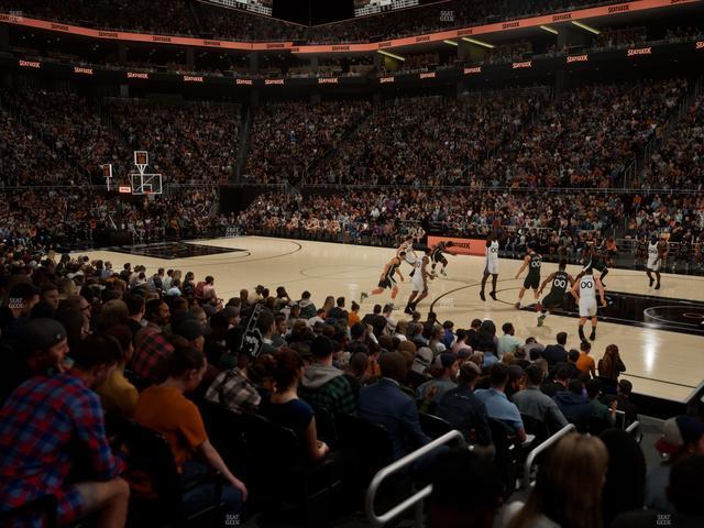 Official view from Section 105 at Moody Center ATX