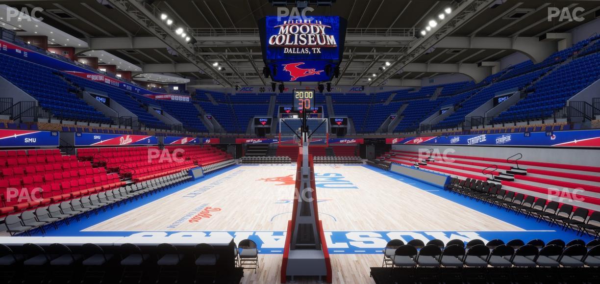 Moody Coliseum - Section 100 Seat View