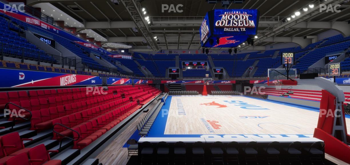 Moody Coliseum - Section 101 Seat View