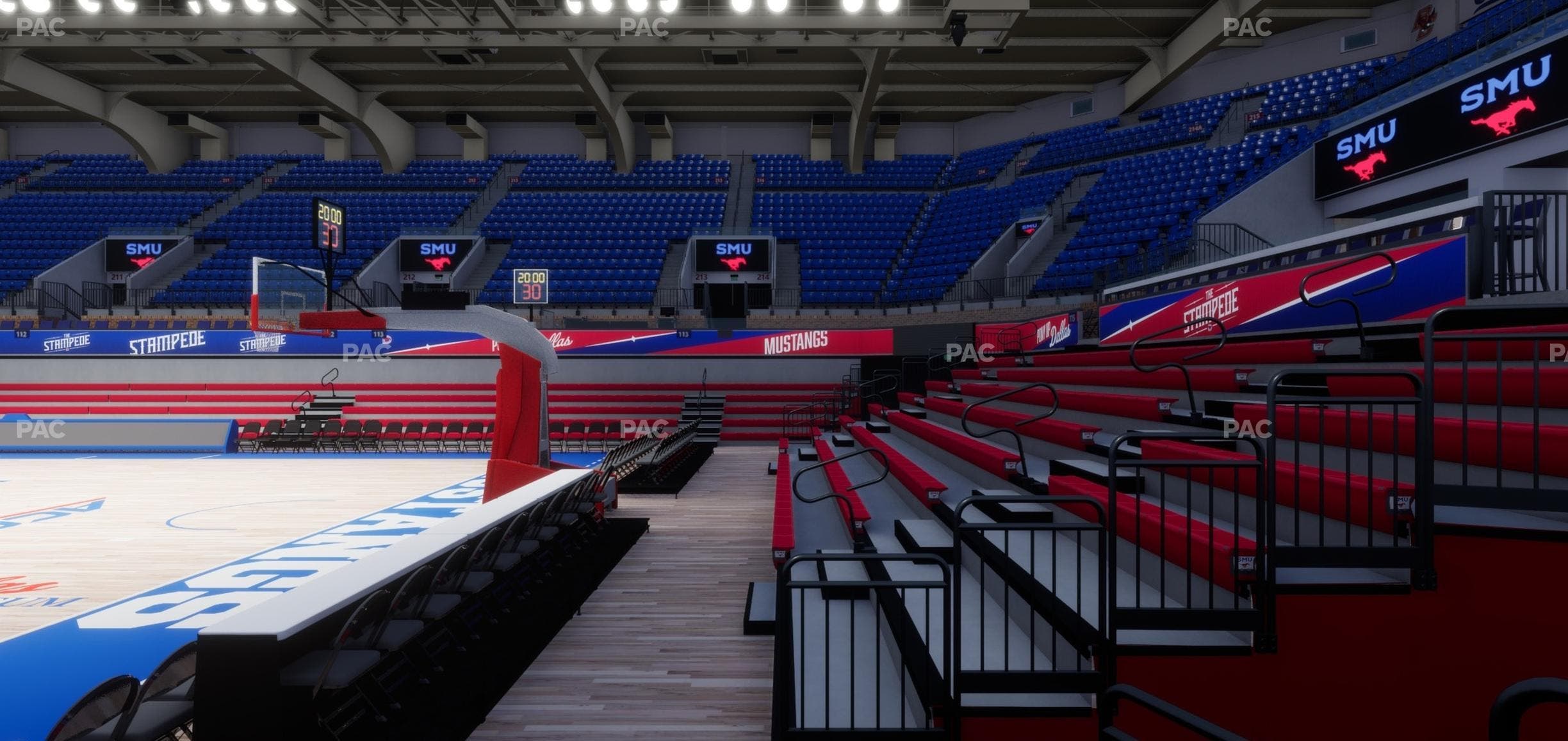 Moody Coliseum - Section 102 Seat View