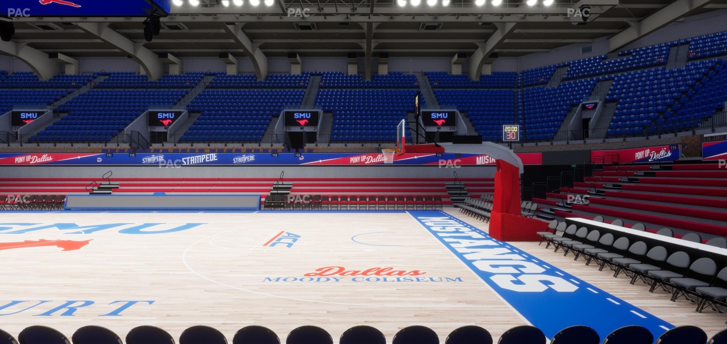 Moody Coliseum - Section 103 Seat View