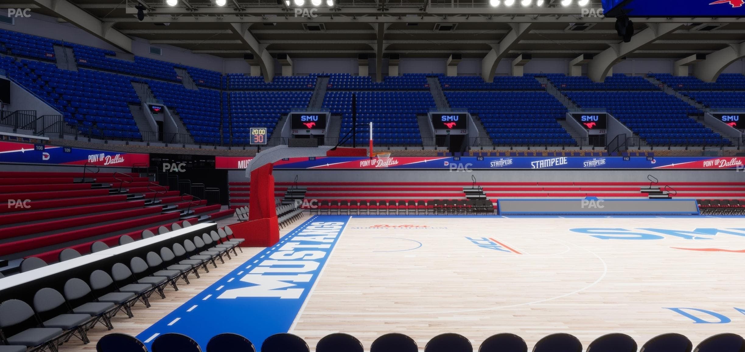 Moody Coliseum - Section 105 Seat View