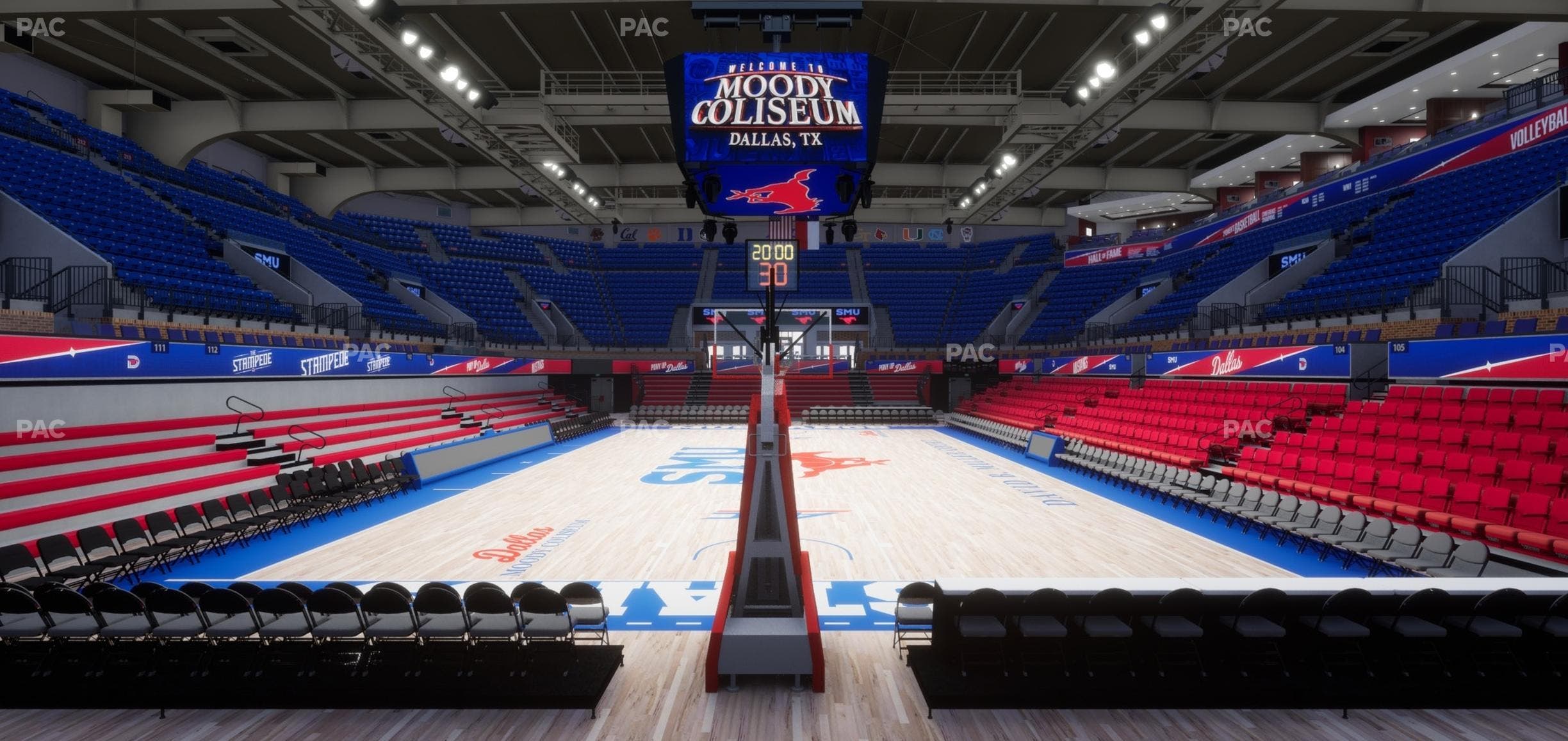 Moody Coliseum - Section 108 Seat View