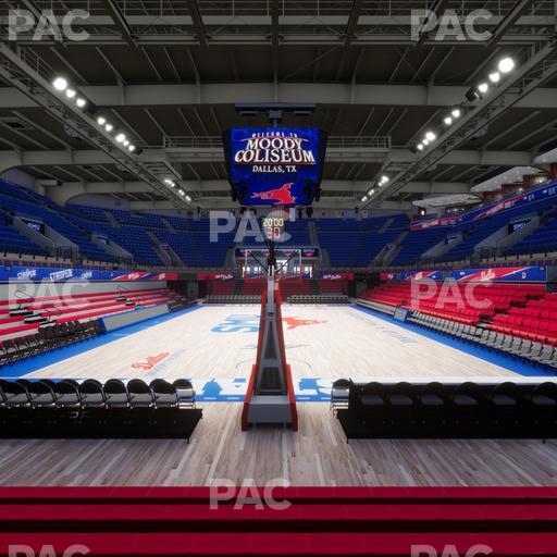 Moody Coliseum - Section 108 Seat View