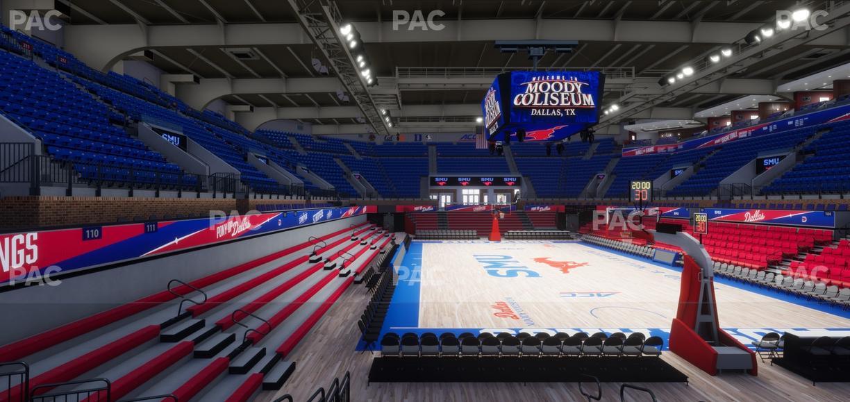 Moody Coliseum - Section 109 Seat View