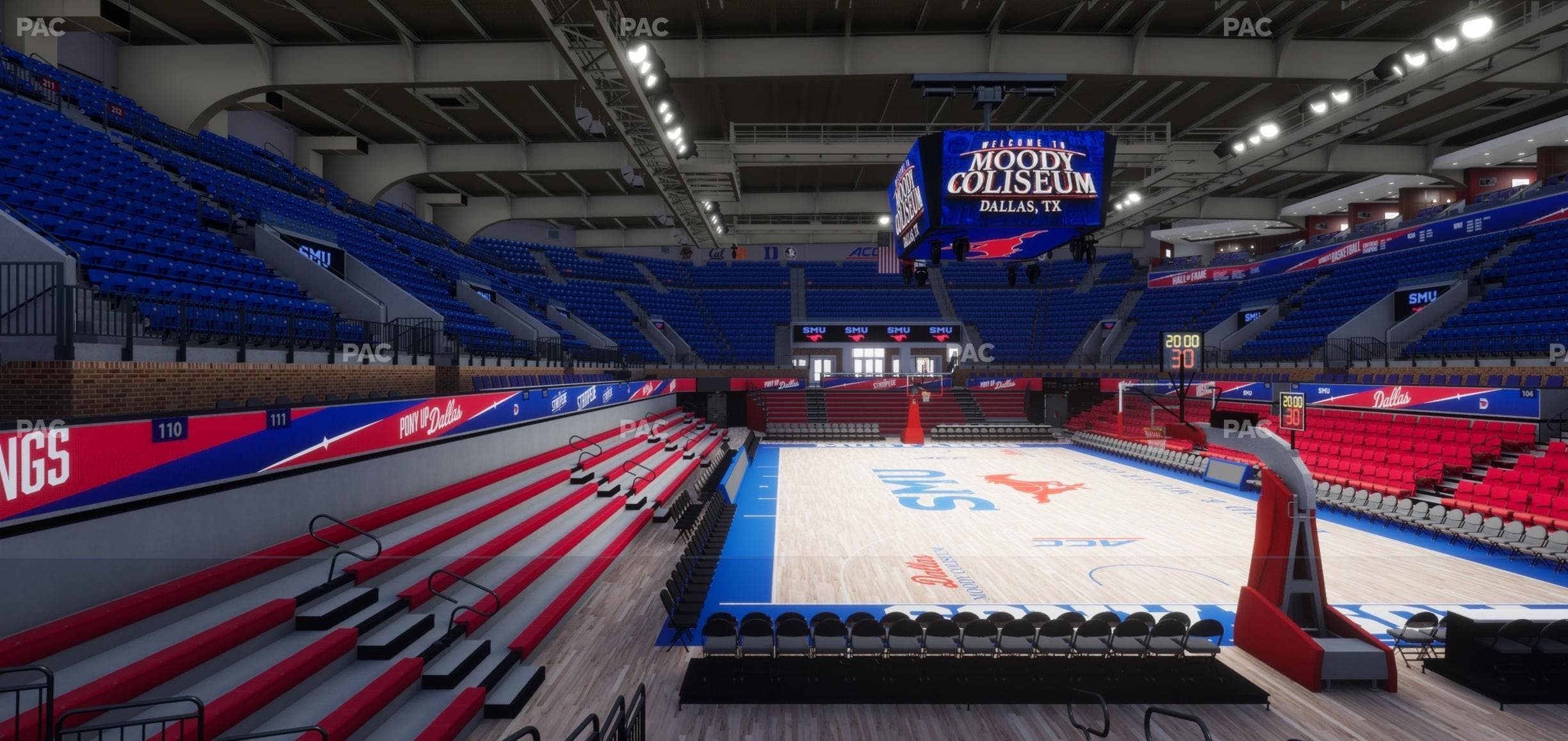 Moody Coliseum - Section 109 Seat View