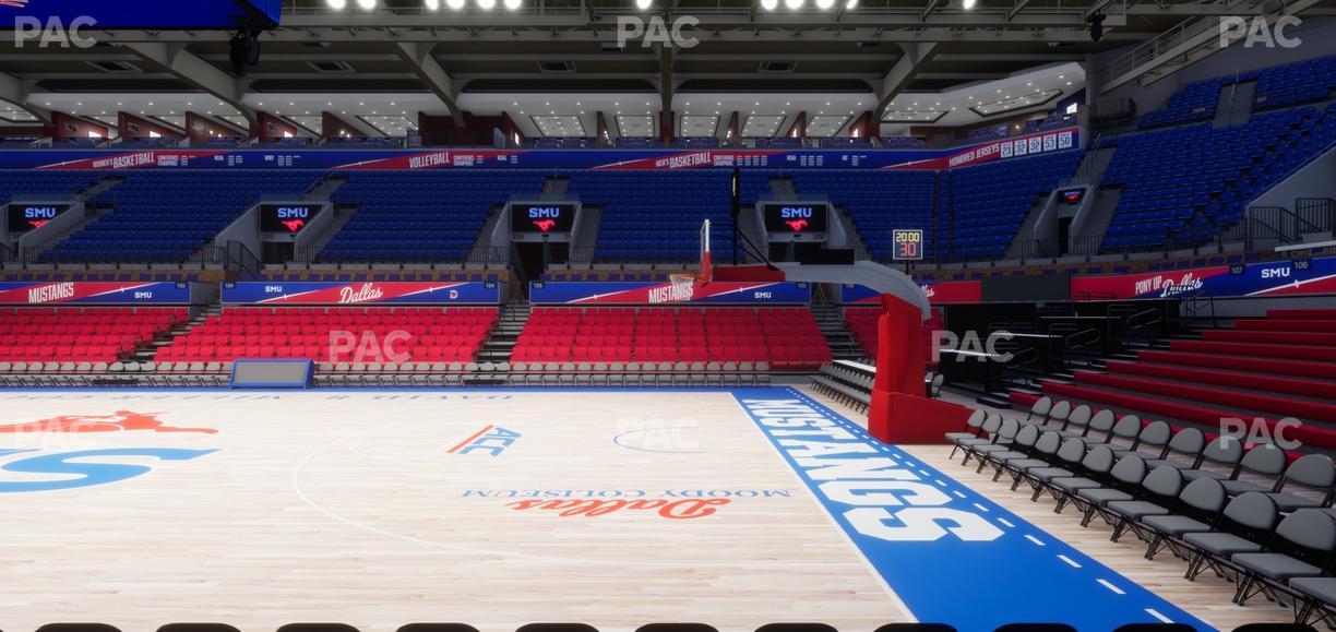 Moody Coliseum - Section 111 Seat View