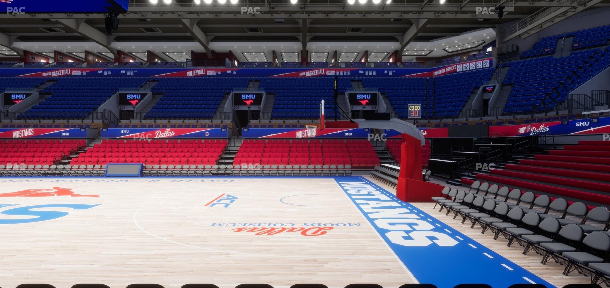 Moody Coliseum - Section 111 Seat View