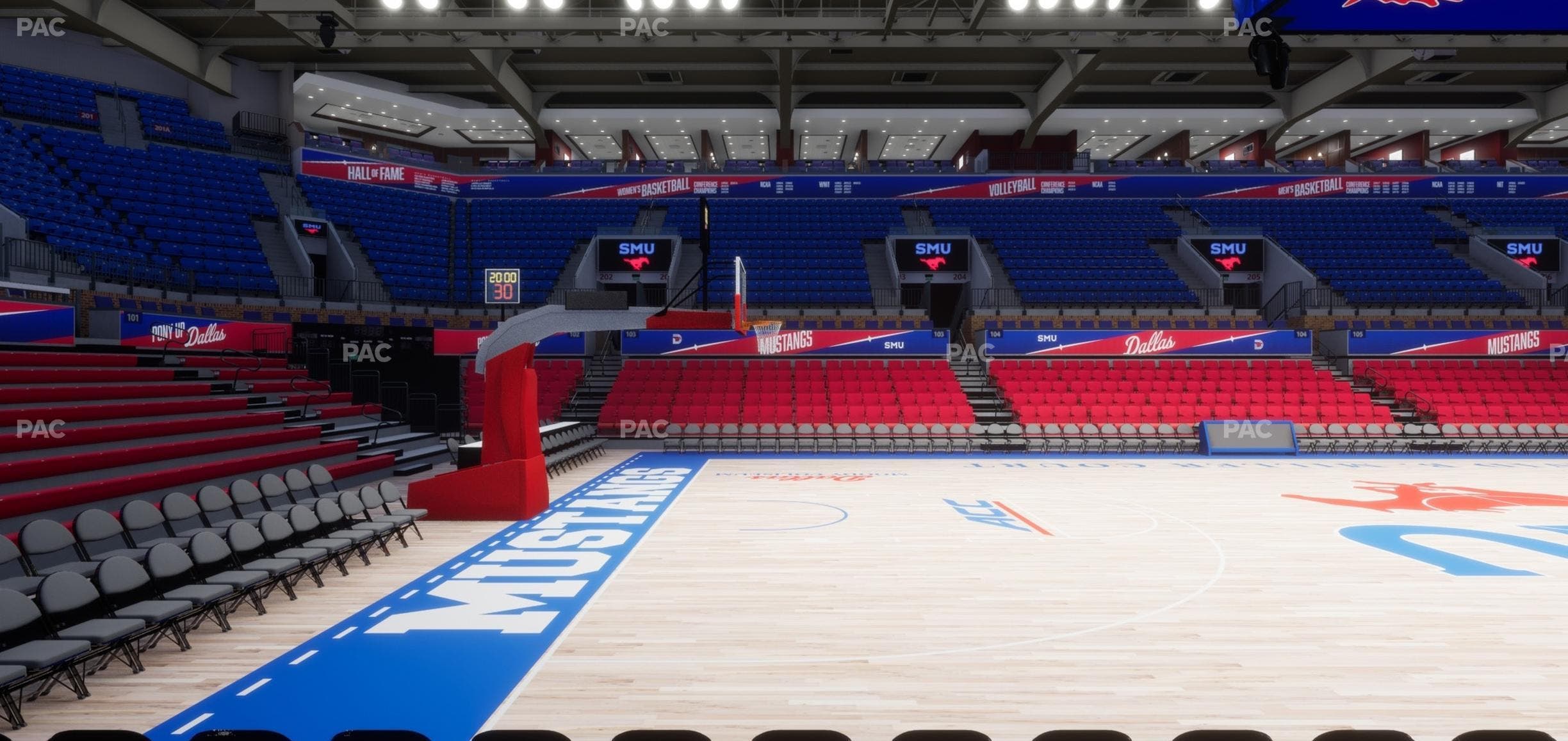 Moody Coliseum - Section 113 Seat View