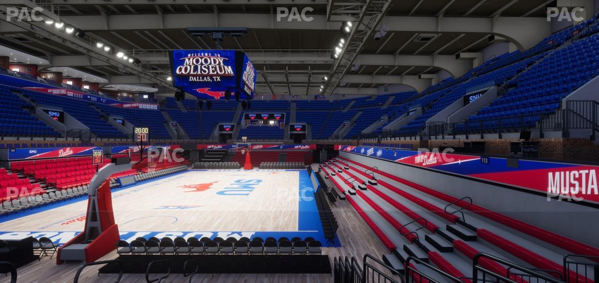 Moody Coliseum - Section 115 Seat View