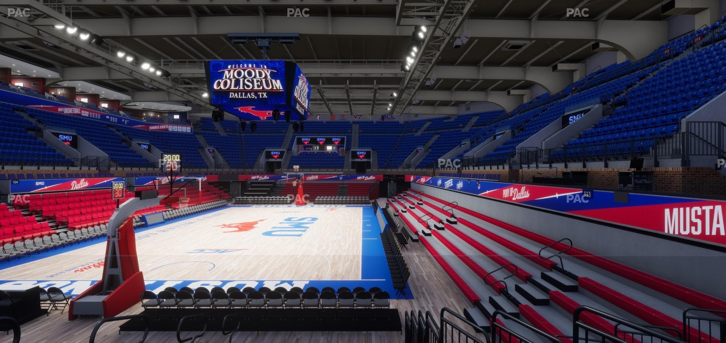 Moody Coliseum - Section 115 Seat View