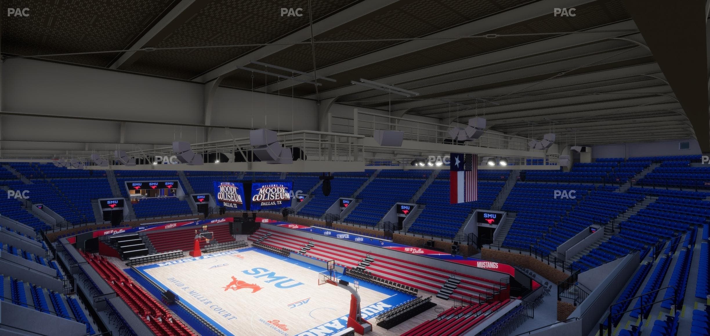 Moody Coliseum - Section 201 A Seat View