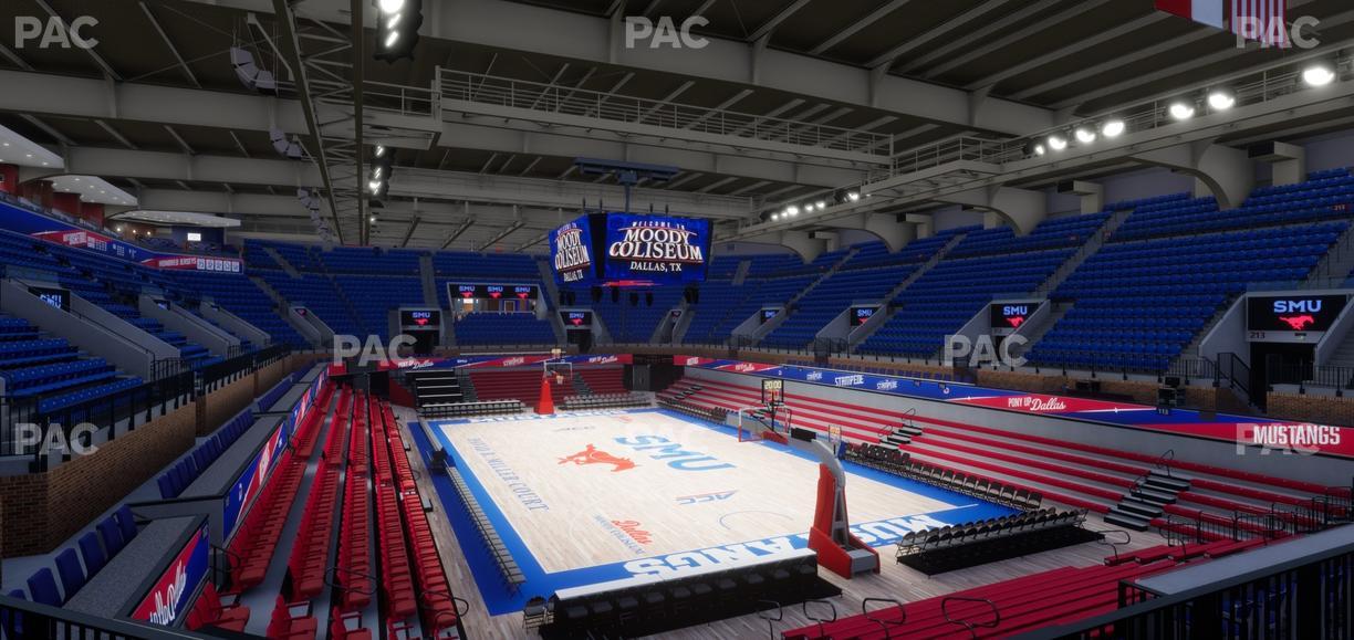 Moody Coliseum - Section 201 Seat View