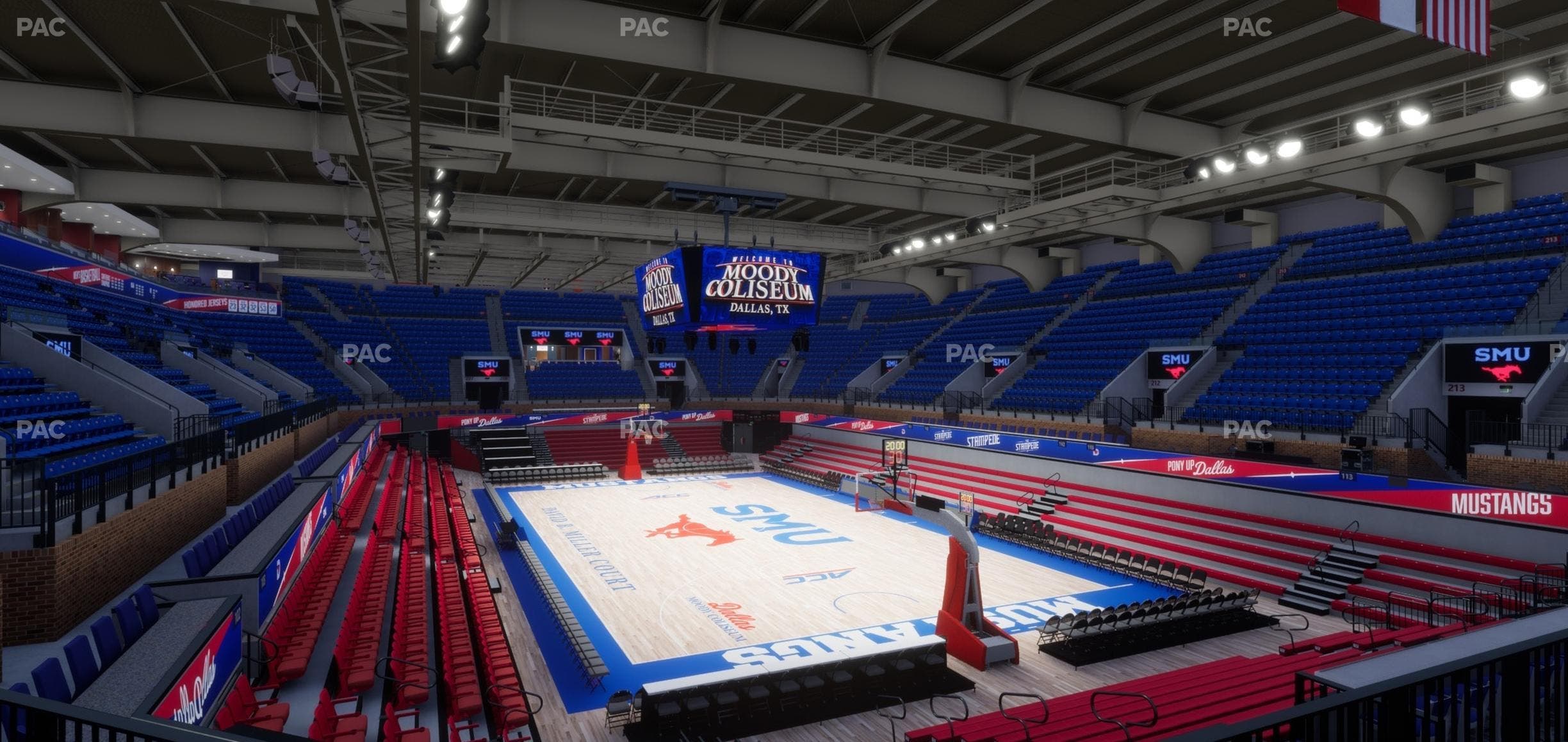 Moody Coliseum - Section 201 Seat View