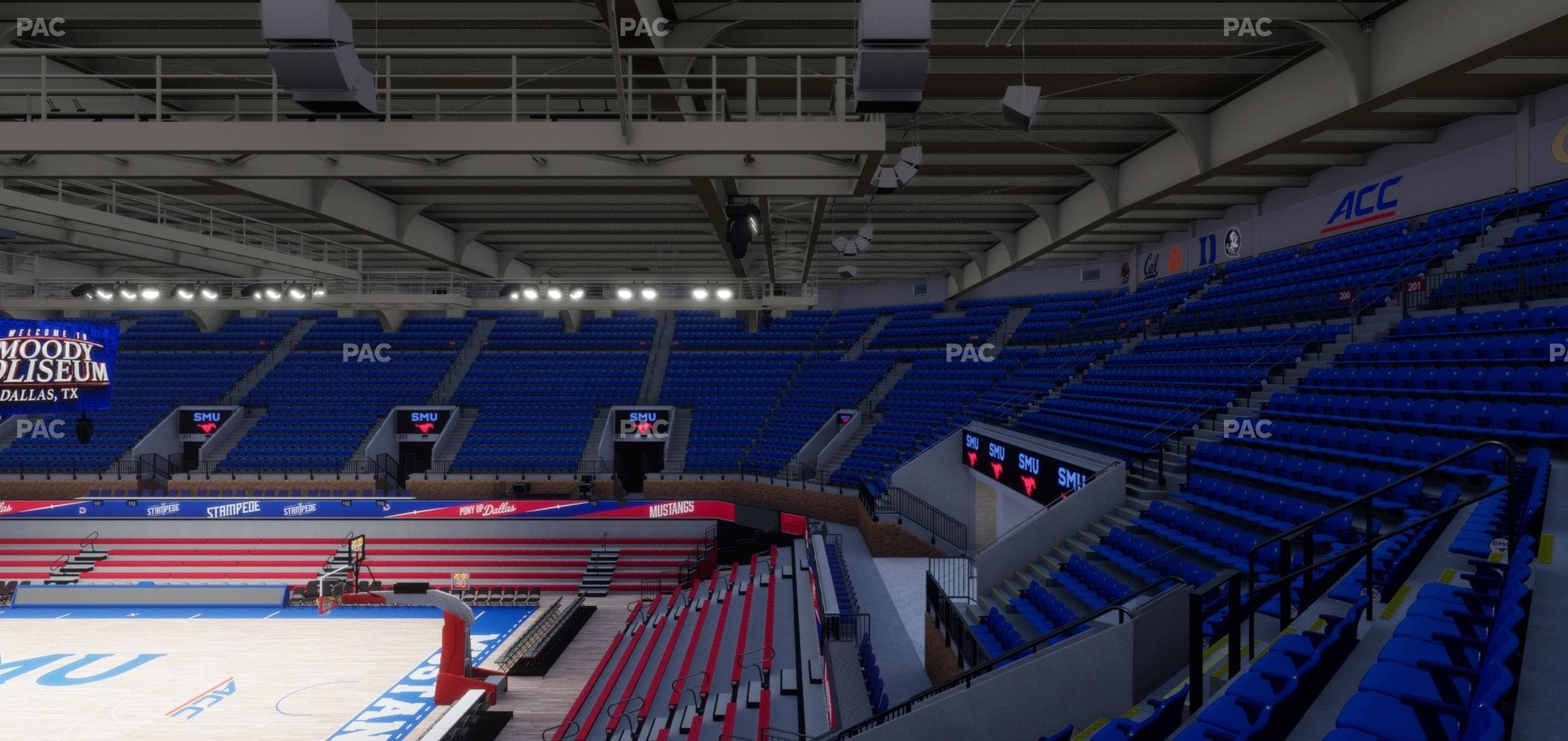 Moody Coliseum - Section 202 Seat View