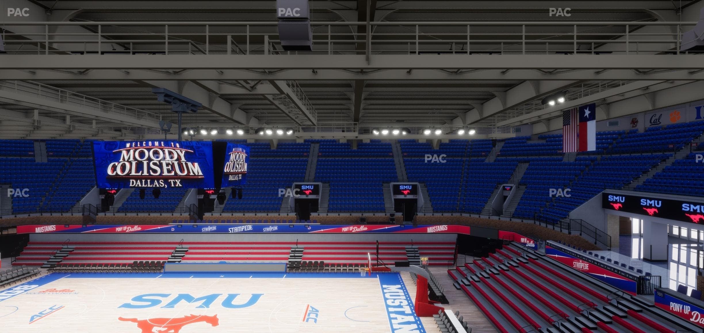 Moody Coliseum - Section 203 Seat View