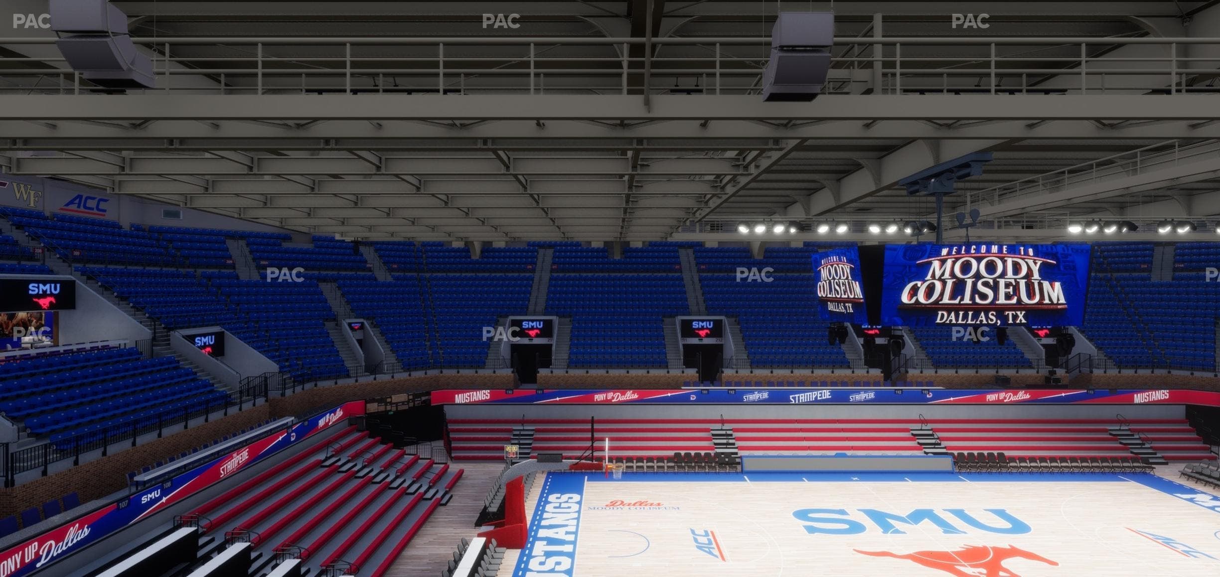 Moody Coliseum - Section 205 Seat View