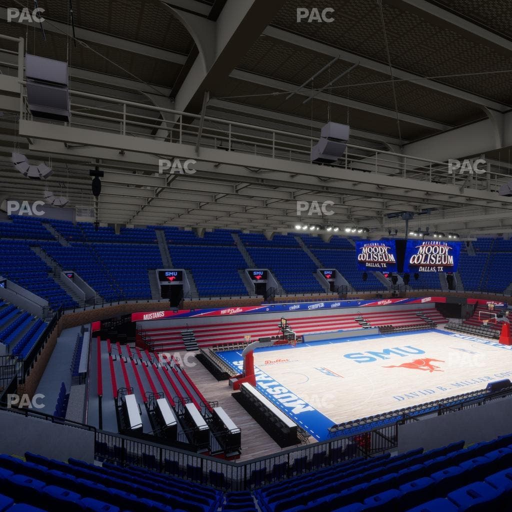 Moody Coliseum - Section 206 Seat View