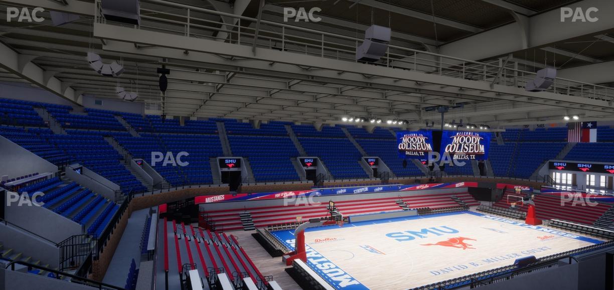 Moody Coliseum - Section 206 Seat View