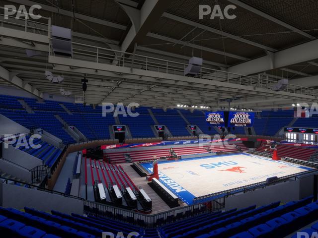 Moody Coliseum - Section 206 Seat View Moody Coliseum - Section 206 Seat View