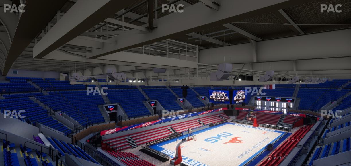 Moody Coliseum - Section 207 A Seat View