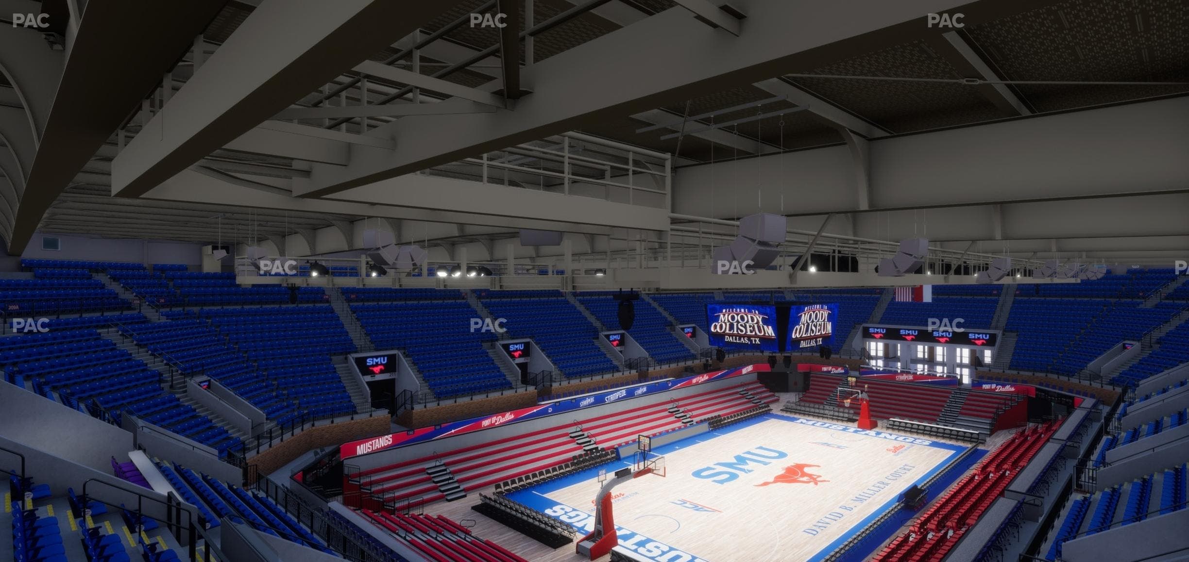 Moody Coliseum - Section 207 A Seat View