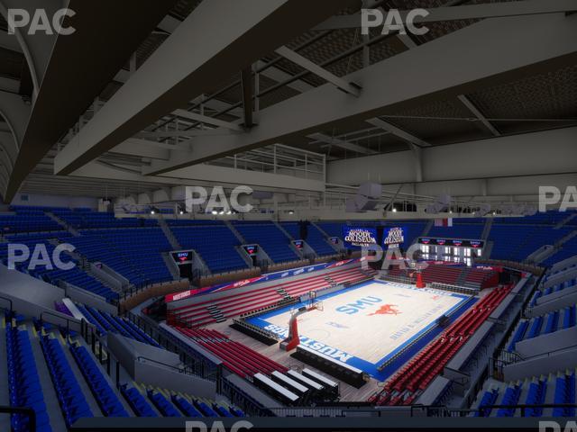 Moody Coliseum - Section 207 A Seat View Moody Coliseum - Section 207 A Seat View