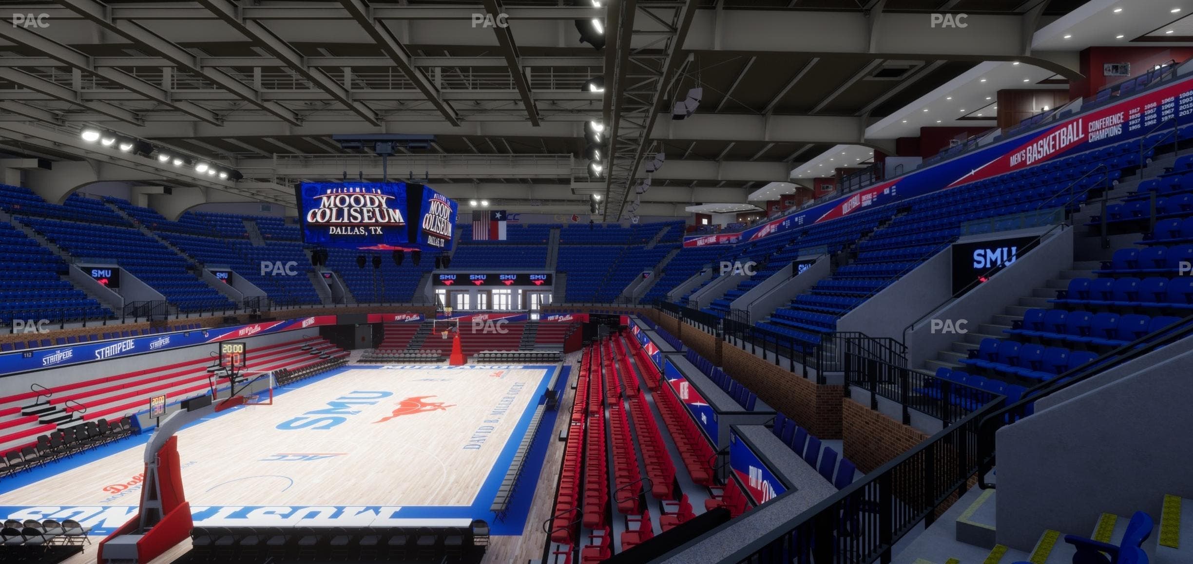 Moody Coliseum - Section 207 Seat View
