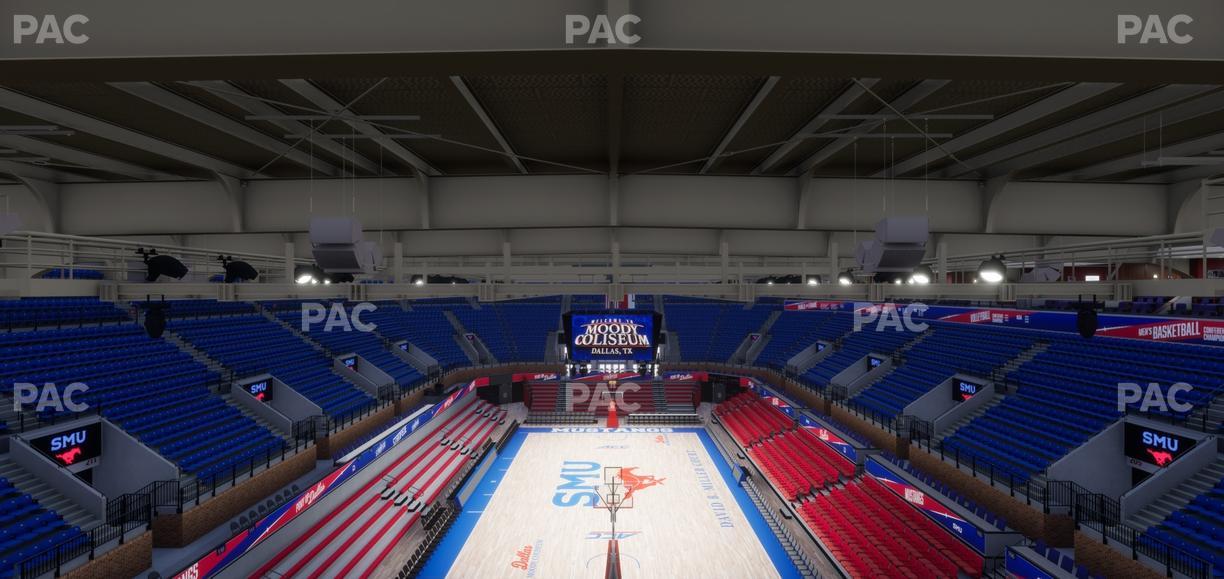 Moody Coliseum - Section 208 Seat View