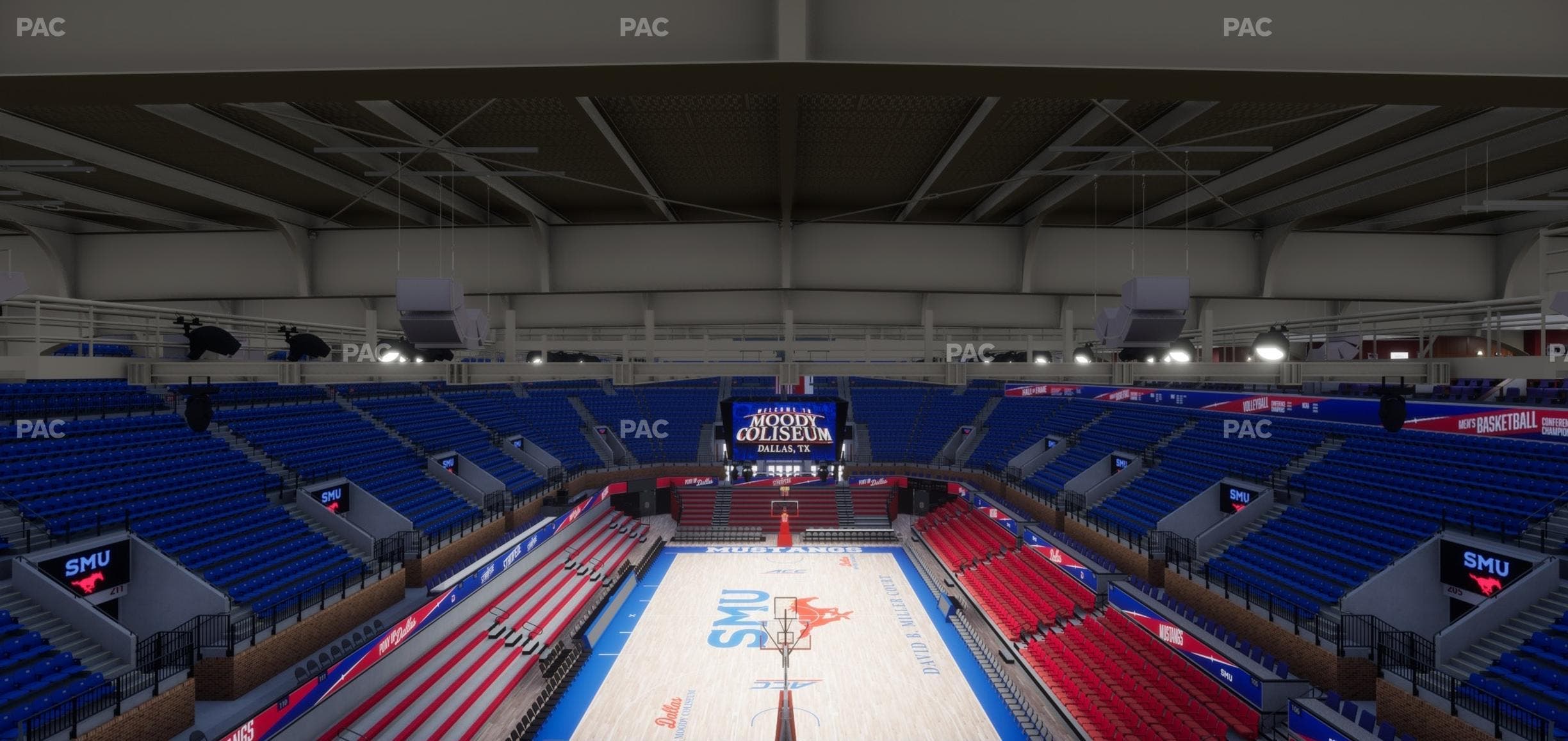 Moody Coliseum - Section 208 Seat View